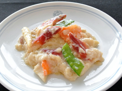 ホッキ貝のミルク炒め