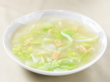 干し貝柱入り白菜の煮込み