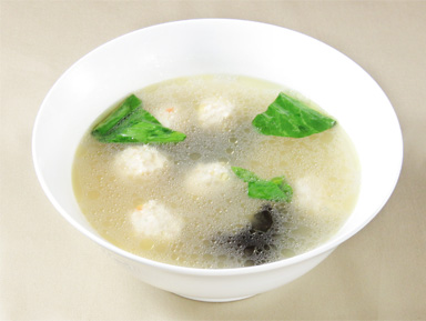 鶏肉団子入り 春雨スープ